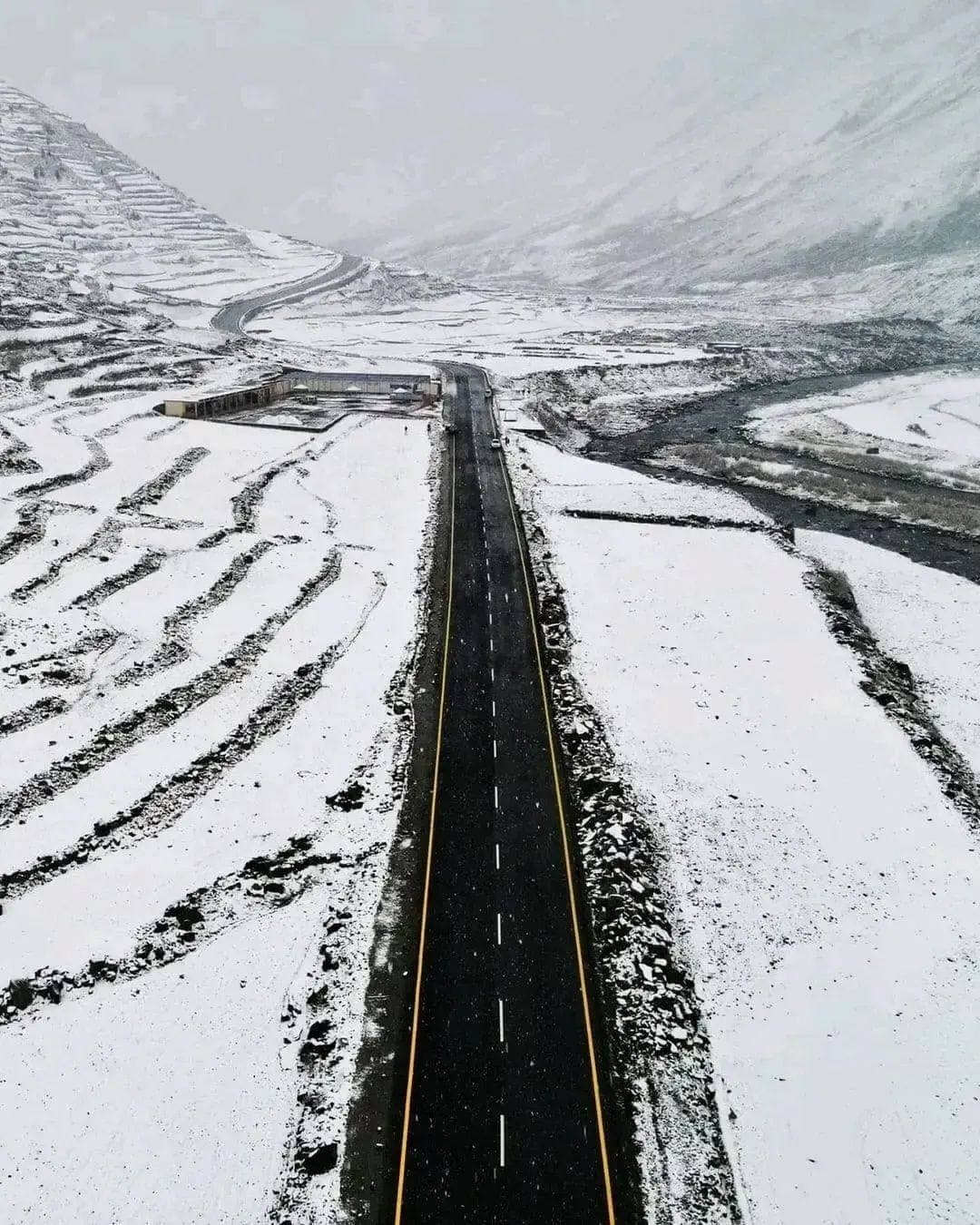 Hunza — Autumn gold, glacier blue, and the Karakoram Highway.